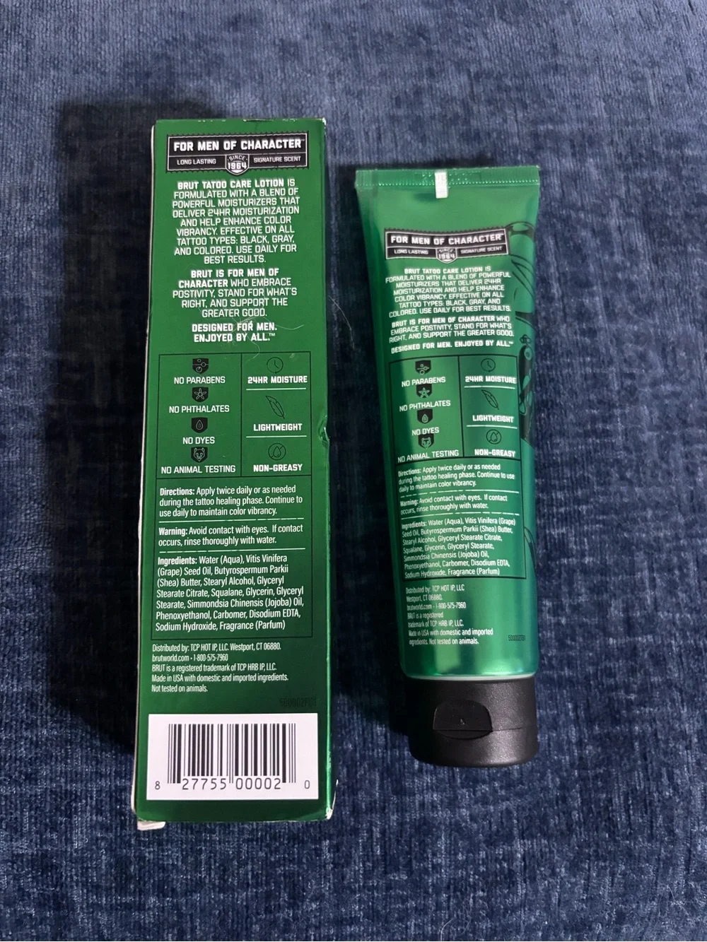 2XBrut Tattoo Care Lotion 24 H Moisturization - Enhances Color Vibrancy -3.5 oz